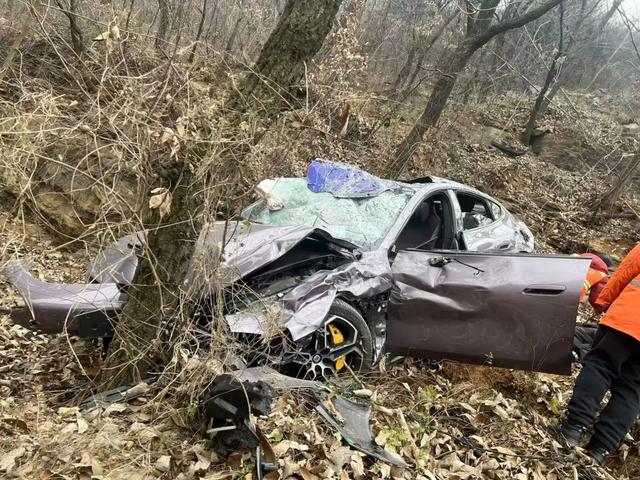 小米SU7滚坠山崖，一家四口安然无恙